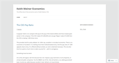 Desktop Screenshot of keithweinereconomics.com